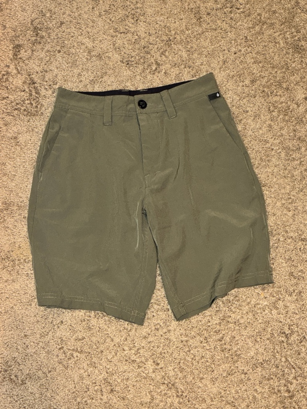 Volcom Men's Olive Utility Hybrid Shorts